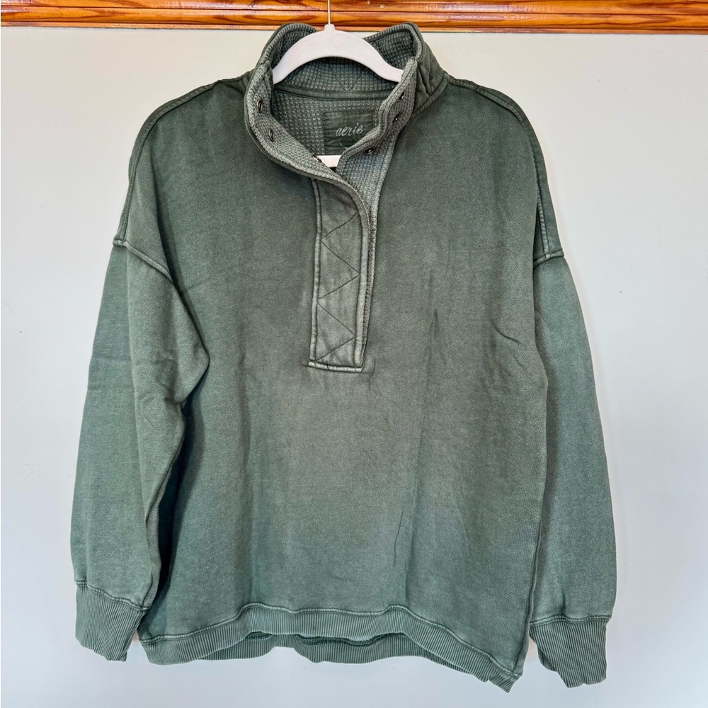 Aerie (Getaway Quarter Snap) sweatshirt